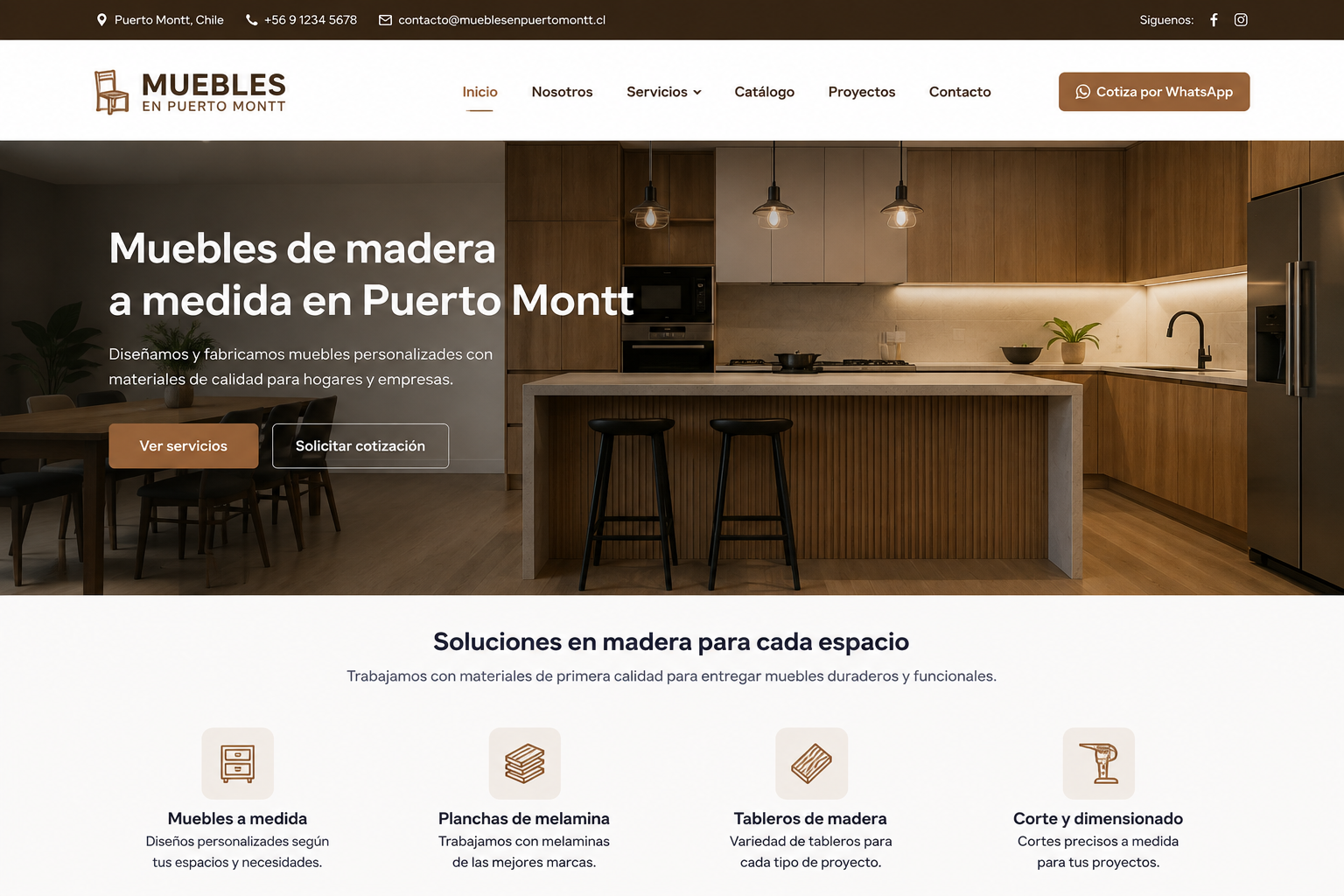 Screenshot de Muebles en Puerto Montt